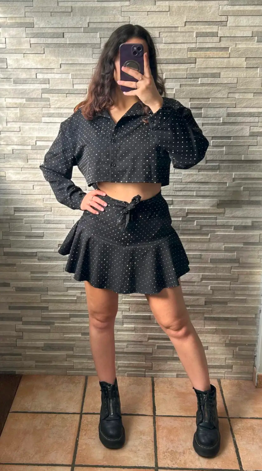 Camicietta brillantinata