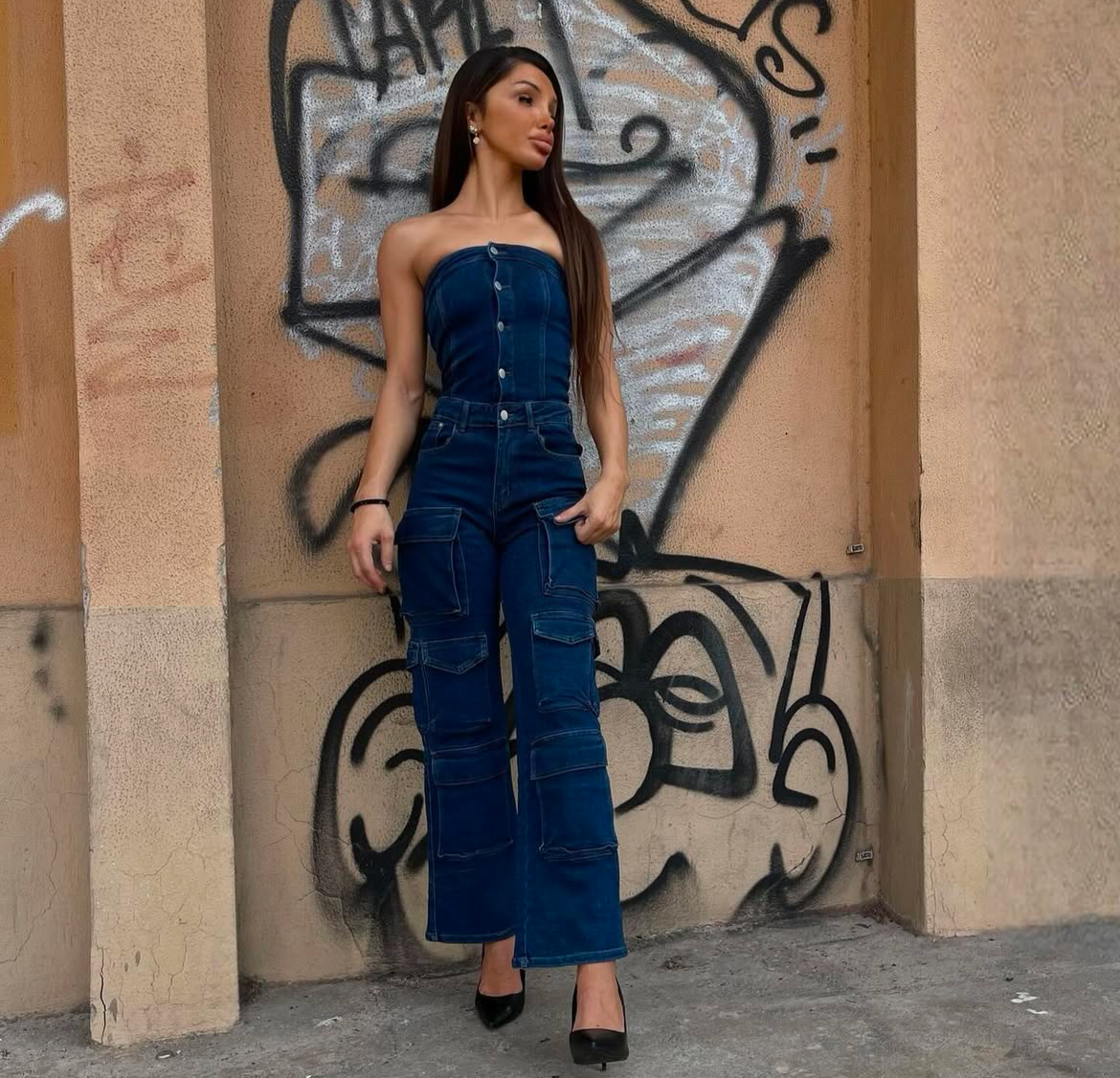 Salopette jeans