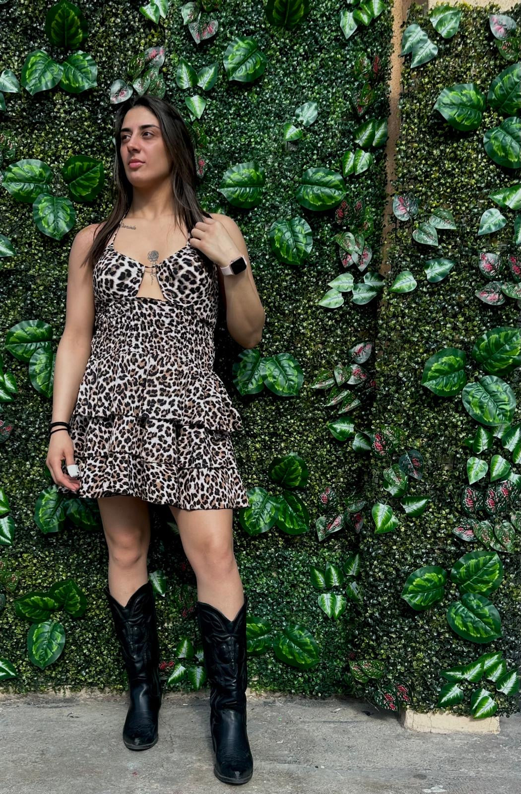Vestito leopardato