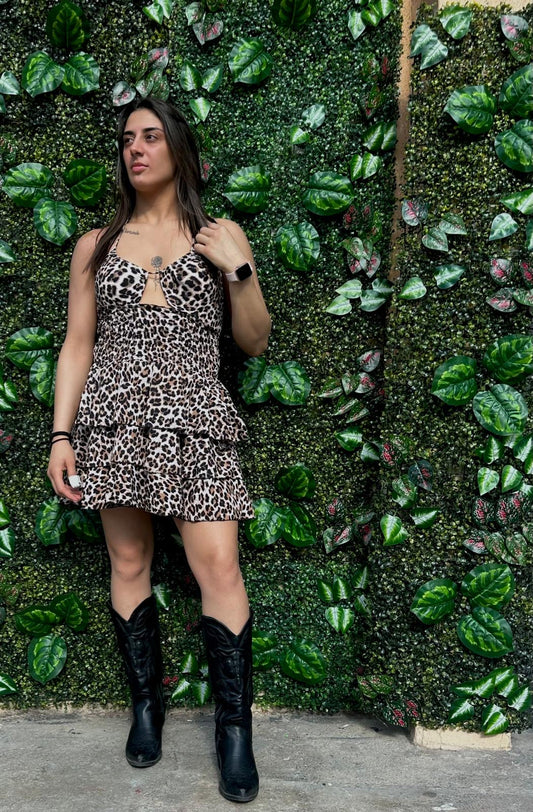 Vestito leopardato